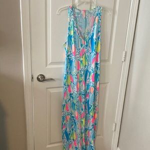 Lilly Pulitzer Maxi Sail Boat Dress